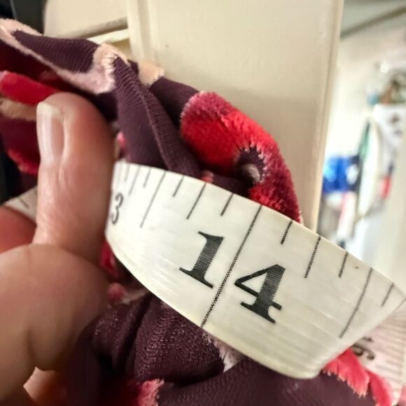 Miami Red Asymmetrical Wrap Mini Skirt - Picture 3 of 6